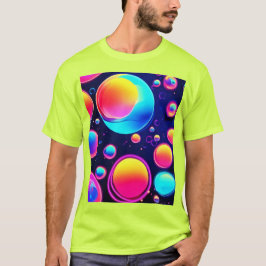 Neon Bubble Universe T Shirt