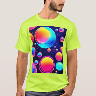 Neon Bubble Universe T Shirt