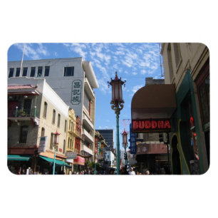 Neon Buddha San Francisco Chinatown Photo Magnet