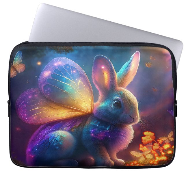 Neon Bunny Laptop Fodral (Framsidan)