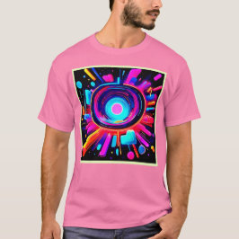 Neon Burst: Abstrakt Energy T Shirt