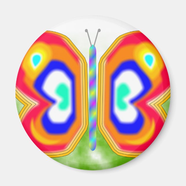 Neon Butterfly Magnet (Framsidan)