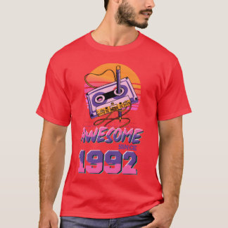 Neon Cassette 1992 Återupplivning present T Shirt