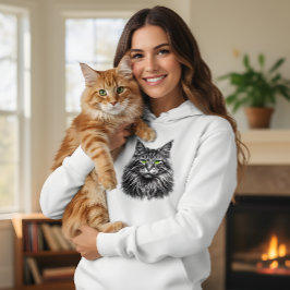 Neon Cat: Electric Soul Hoodie T Shirt