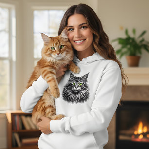 Neon Cat: Electric Soul Hoodie T Shirt