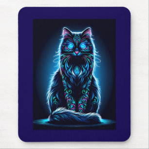 Neon Cat Vivid Background-97948 Musmatta