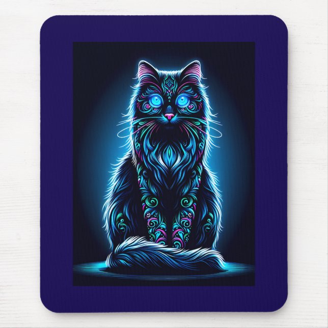 Neon Cat Vivid Background-97948 Musmatta (Framsidan)