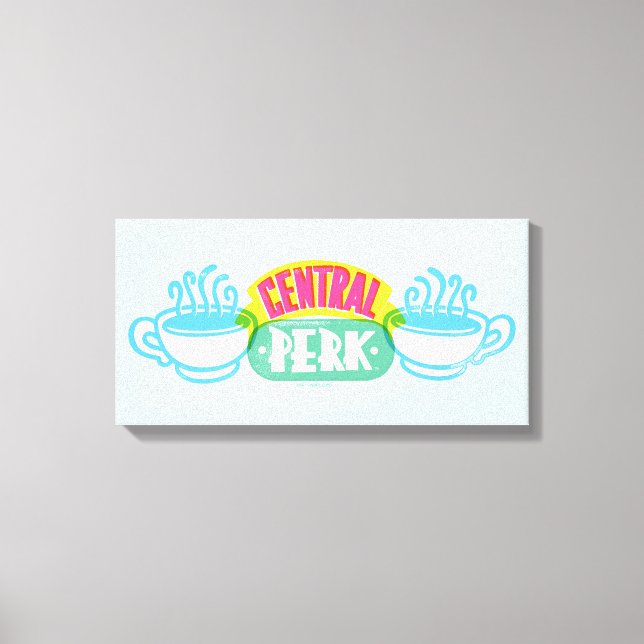 Neon Central Perk-Logotyp Canvastryck (Framsida)