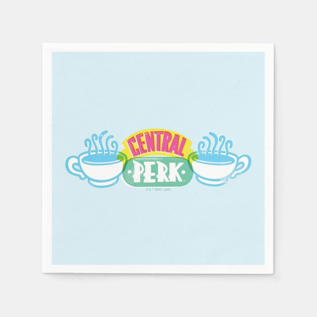 Neon Central Perk-Logotyp Pappersservett (Framsidan)