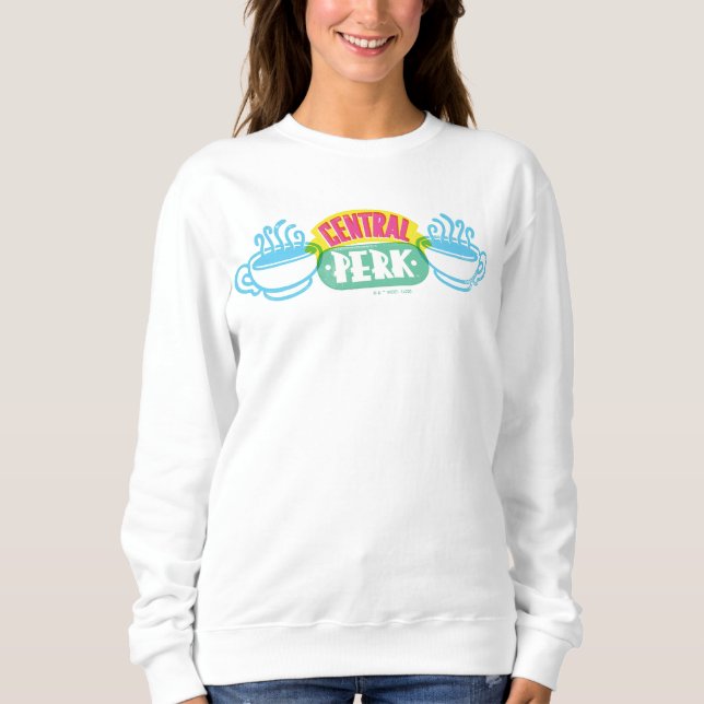 Neon Central Perk-Logotyp T Shirt (Framsida)