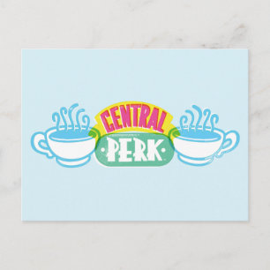 Neon Central Perk-logotyp Vykort