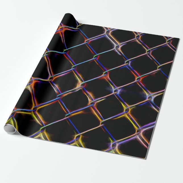 Neon Chain Link Presentpapper (Utrullad)