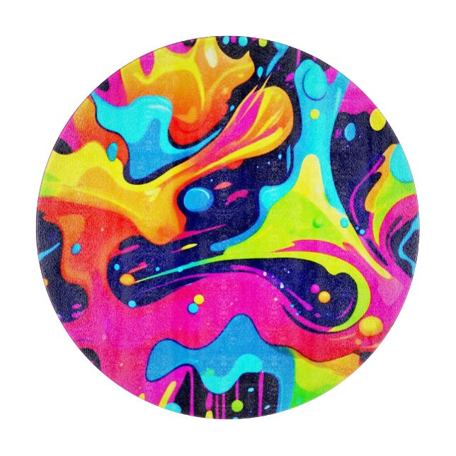 Neon Chaos Liquid Färg Explosion (Framsidan)