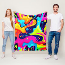 Neon Chaos Liquid Färg Explosion