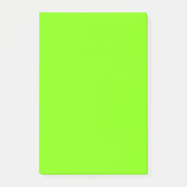 Neon Chartreuse Best Monochrome Post-it Block (Framsida)