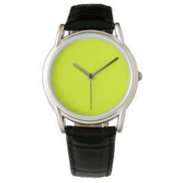 Neon Chartreuse Solid Färg | Klassisk Armbandsur