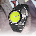 Neon Chartreuse Solid Färg | Klassisk Armbandsur<br><div class="desc">Neon Chartreuse - Vi presenterar tidsgränsen för Solid Färg Design: en fängslande blandning av klassisk form och enkel elegant. Den här utformningen är en firande av den kraft och skönhet som finns i en enda, slående nyck. Med undantag för sofistikeringen omfattar den fasta utformningen av färg det väsentliga i minimalismen,...</div>