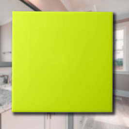 Neon Chartreuse Solid Färg | Klassisk | ELEGANT Kakelplatta