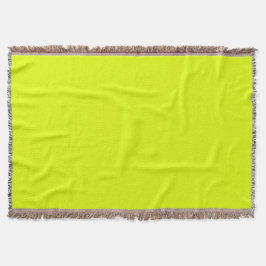 Neon Chartreuse Solid Färg | Klassisk Filt