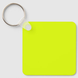 Neon Chartreuse Solid Färg | Klassisk Nyckelring