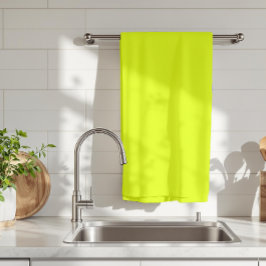 Neon Chartreuse Solid Färg | TRENDIG FÄRG Kökshandduk