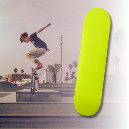 Neon Chartreuse Solid Färg | TRENDIG FÄRG Mini Skateboard Bräda 18,5 Cm