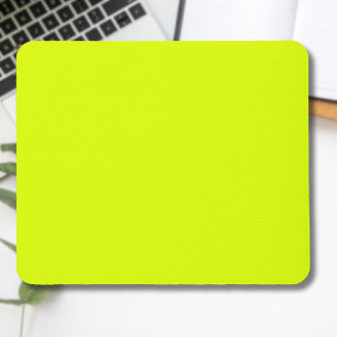 Neon Chartreuse Solid Färg TRENDIG FÄRG Musmatta