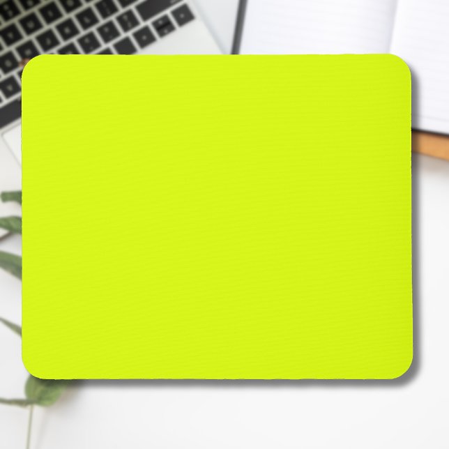 Neon Chartreuse Solid Färg | TRENDIG FÄRG Musmatta (Skapare uppladdad)
