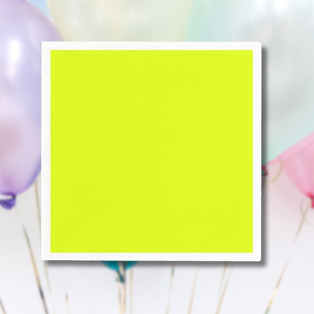 Neon Chartreuse Solid Färg | TRENDIG FÄRG Pappersservett (Skapare uppladdad)