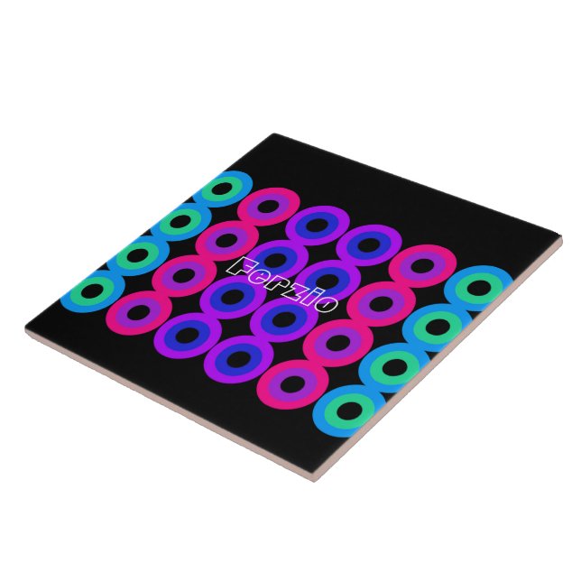 Neon Circles Kakelplatta (Sidan)