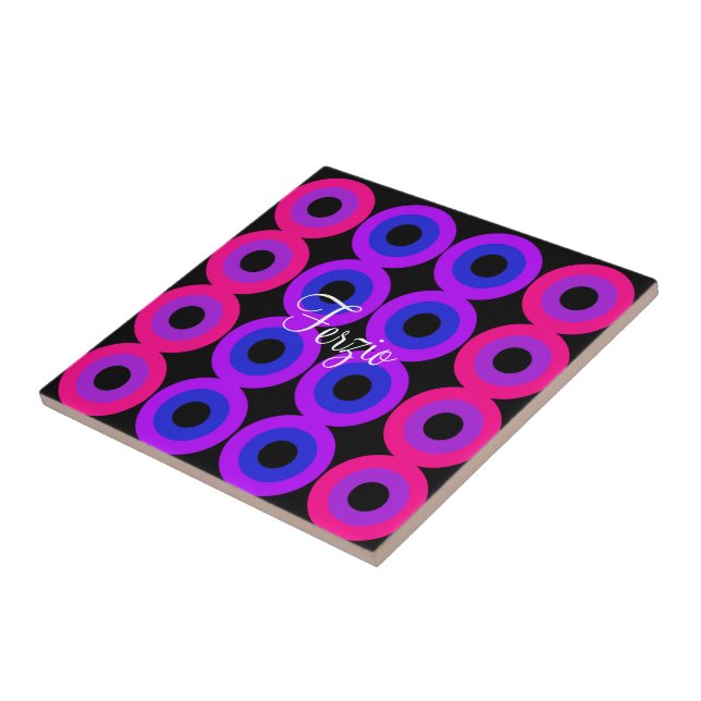 Neon Circles Kakelplatta (Sidan)