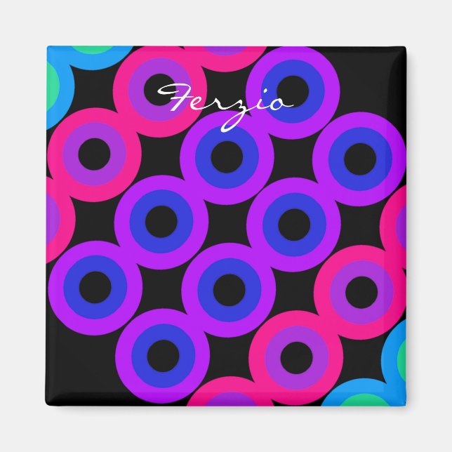 Neon Circles Magnet (Framsidan)