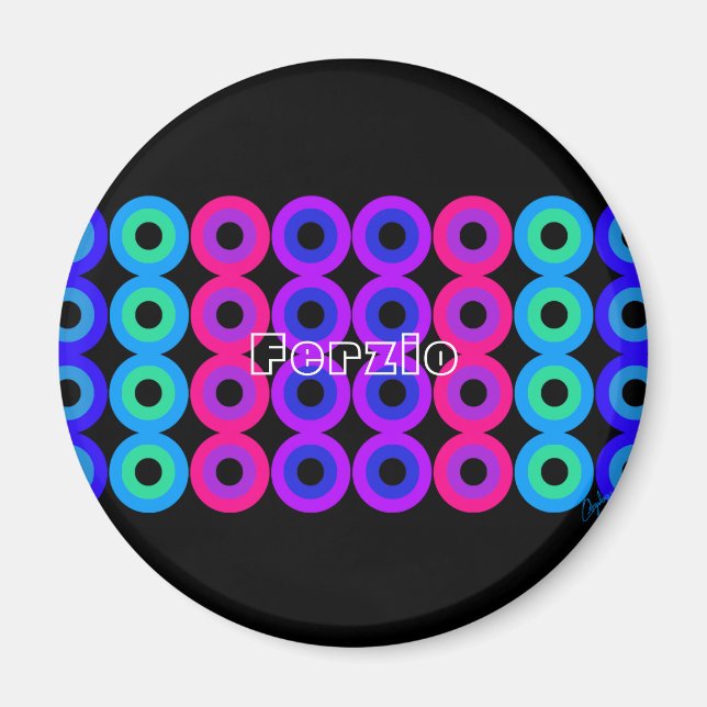 Neon Circles Magnet (Framsidan)
