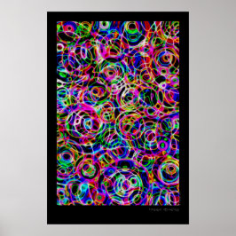 Neon Circles Poster