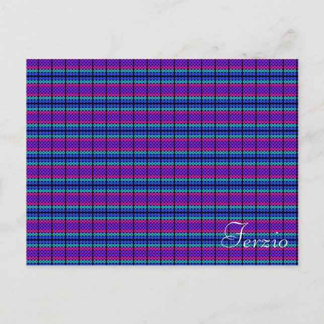 Neon Circles Vykort (Framsida)