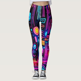 Neon Circuitry Dreams Leggings