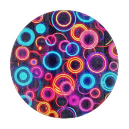 Neon cirklar: En livlig visuell fest