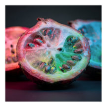 Neon Citrus Exotisk Frukt Konst Poster II | Vibrer