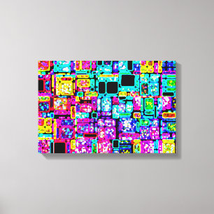 Neon City Canvastryck