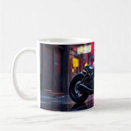 Neon City Motorcycle Kaffemugg