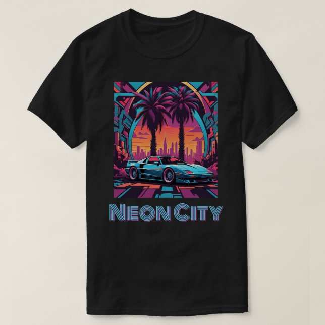 " NEON CITY " T-SHIRT (Design framsida)