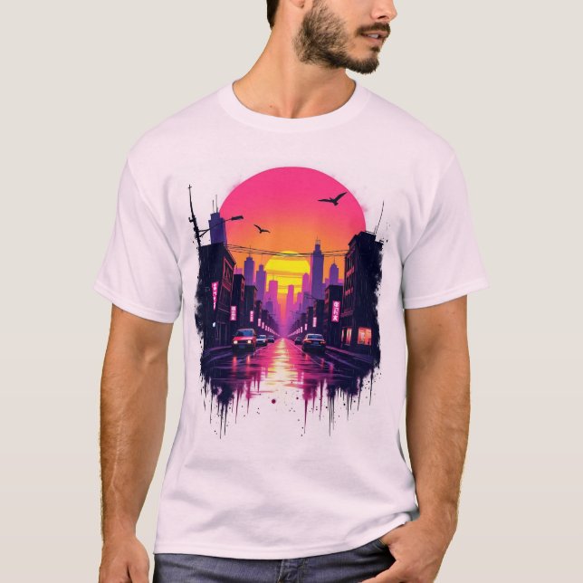 Neon City T Shirt (Framsida)