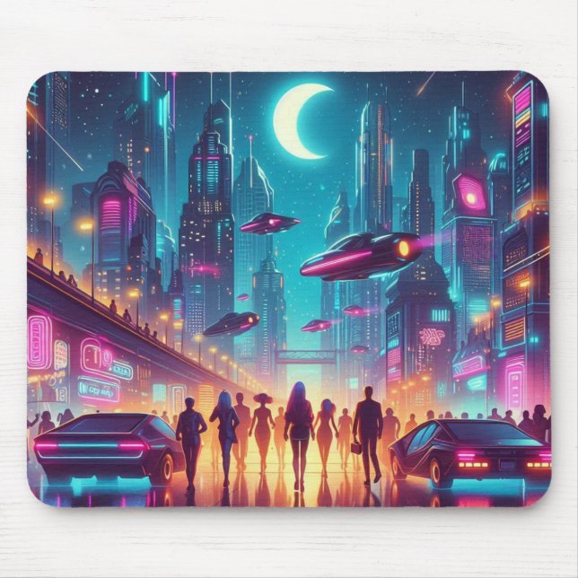 Neon Cityscape Musmatta (Framsidan)