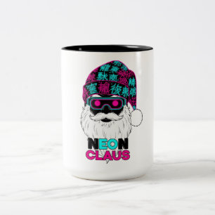Neon Claus Två-Tonad Mugg