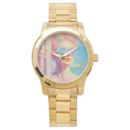 Neon Coastal Beauty med solglasögon Armbandsur