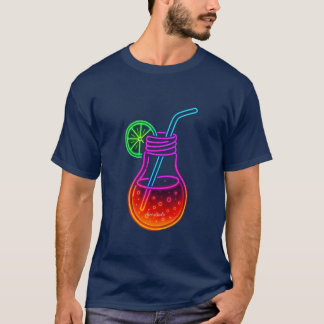 Neon Cocktail Dryck Glow T-Shirt