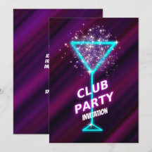 Neon-Cocktail-Klubb-gruppinbjudan