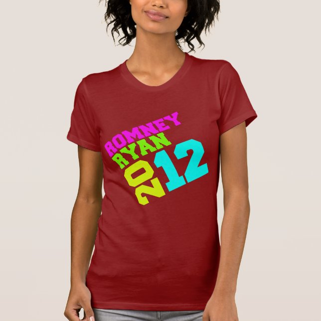 NEON COLLEGIATE.png för ROMNEY RYAN VP T-shirt (Framsida)