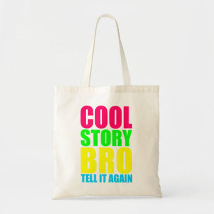 Neon Cool Story Bro Tygkasse