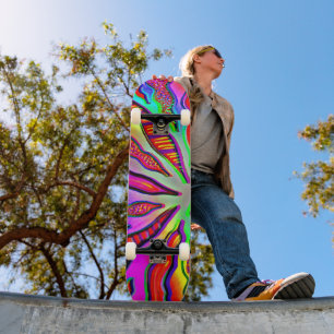 Neon Coral Gren Skateboard